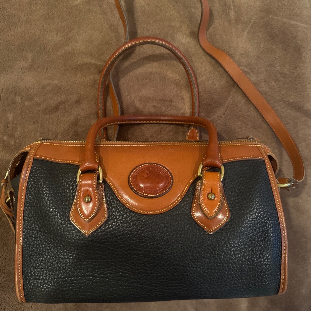 Vintage Dooney & Bourke Pebbled Leather Satchel